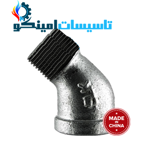 چپقی گالوانیزه ۴۵ سایز ۱/۲ اینچ چینی