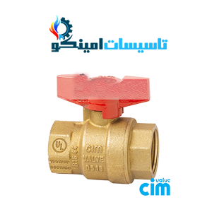 شیر توپی دسته کلیدی مدل ۳۱۶NPT دو طرف توپیچ سیم 1 PN۸۰