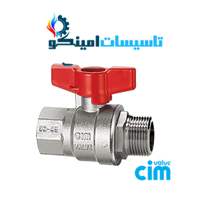 شیر توپی رو پیچ تو پیچ سیم 1 ۳۰۱/۱۶NPT_PN50