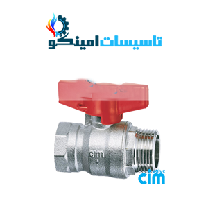شیر توپیRED۶/۱MF رو پیچ تو پیچ سیم ایتالیا سایز ۳/۴ PN۴۰