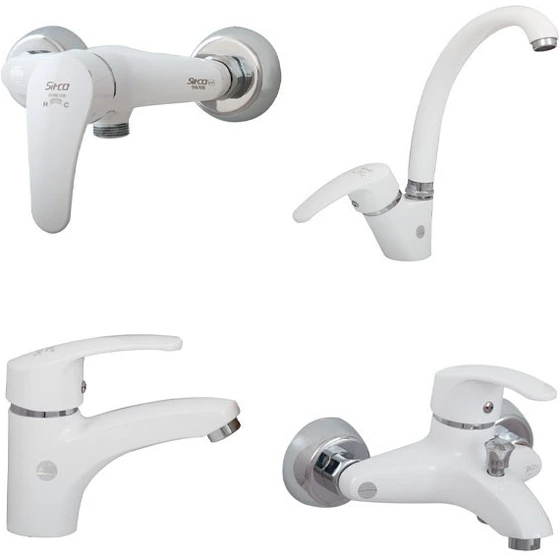 شیرآلات سیتکو کد 565 سفید | قیمت ست کامل و تکی برند شیرآلات سیتکو - قیمت 2,500,000 تومان