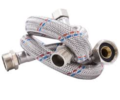 شلنگ حصیری ۳/۴ اینچ یک سر مهره ۵۰ سانت کارینو | اتصال قدرتمند و طولانی برای تاسیسات پرفشار