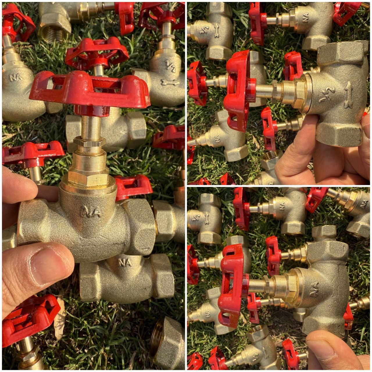 شیرفلکه برنجی واشری | قیمت روز و خرید شیر فلکه واشری