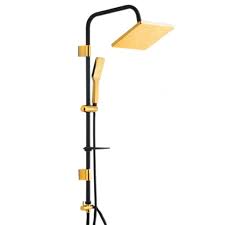 یونیورست استیل طلا مات با سردوش هک وان | طراحی لوکس با لوله استیل وارداتی برند شیرالات اهرمی ارزان قیمت - قیمت 80,000 تومان