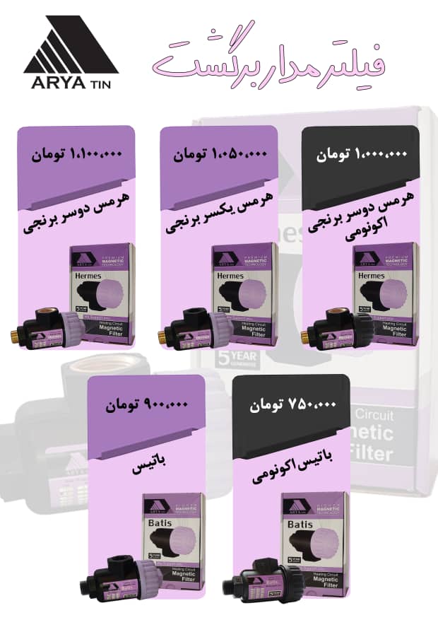 فیلتر مدار گرمایش باتیس | محافظ پکیج و رادیاتور از رسوب و لجن