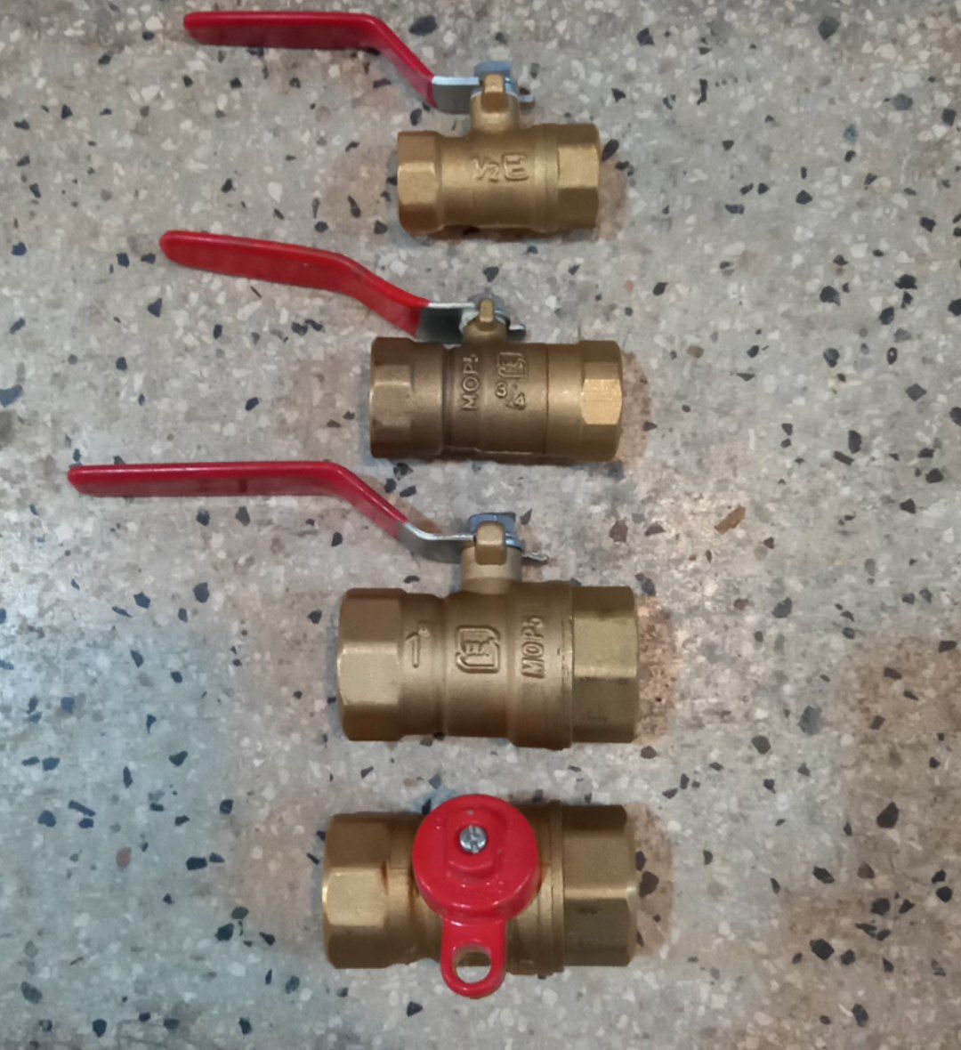 شیر گازی برنجی استاندارد سارا