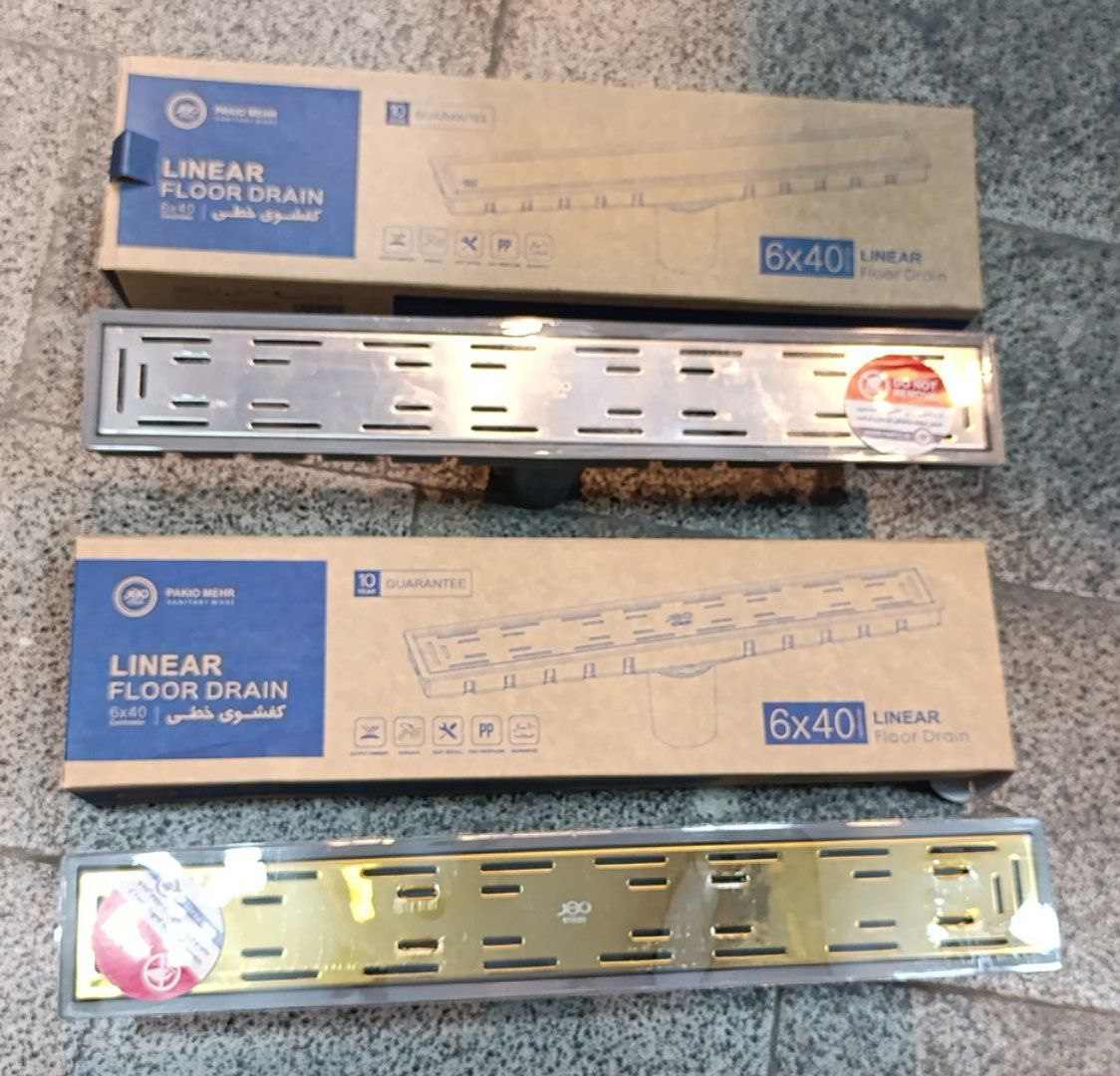 کفشور خطی استیل برند مهر | طراحی مدرن با درب طلایی و کروم، انتخابی برای لوکس‌سازی حمام و آشپزخانه برند شیرآلات سیتکو - قیمت 80,000 تومان