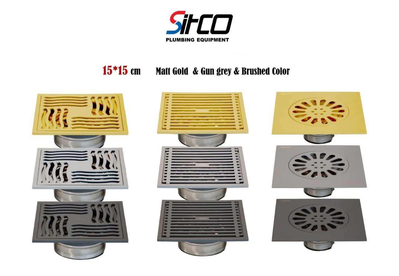 کفشوی 15×15 تمام استیل سیتکو | سه مدل، سه رنگ | کیفیت فوق‌العاده برند شیرآلات سیتکو - قیمت 10,000 تومان