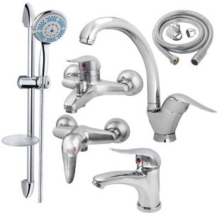 ست شیرآلات راسان مدل تندیس کروم (طراحی کلاسیک جدید) برند شیرالات اهرمی ارزان قیمت - قیمت 100,000 تومان