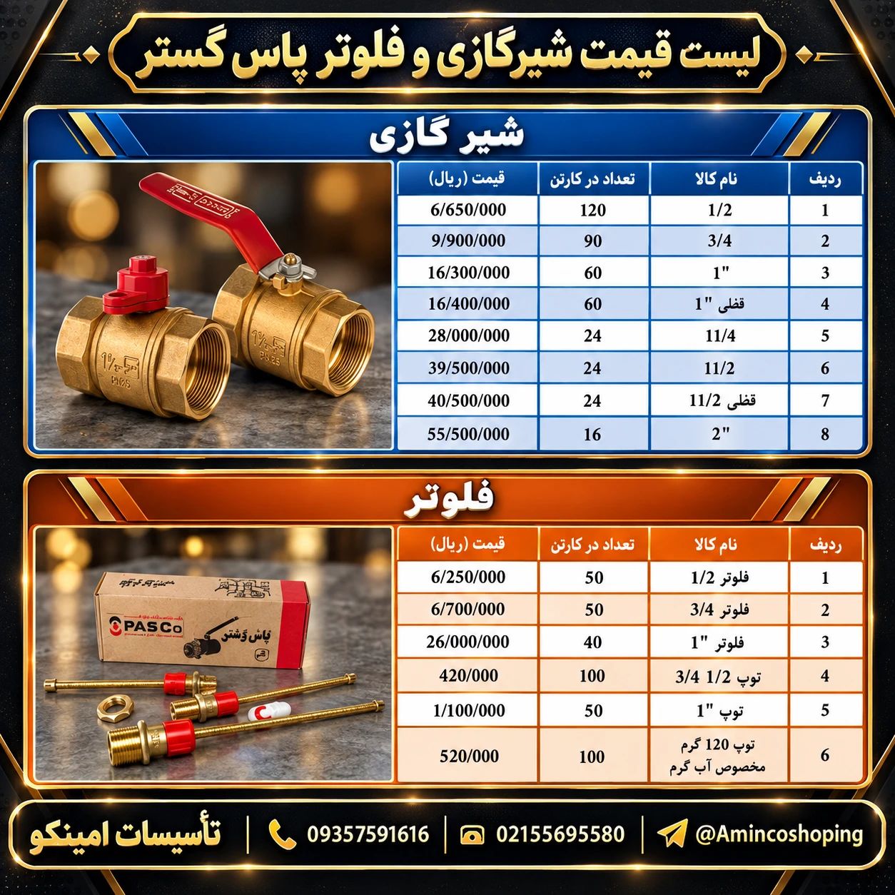 شیرگازی و فلوتر پاس‌گستر